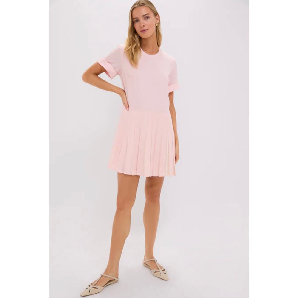 Tuckernuck Ballet Pleated Liza Dress Light Pink Spring Feminine Preppy Party XXS - Picture 13 of 14